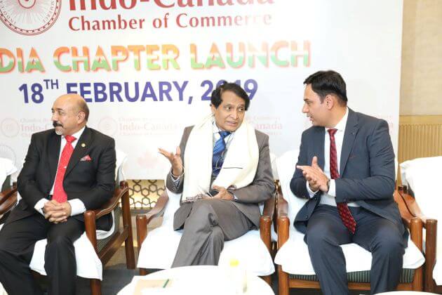 Vikas Sharma with Hon’ble Minister of Commerce and Industry, Sh. Suresh Prabhu